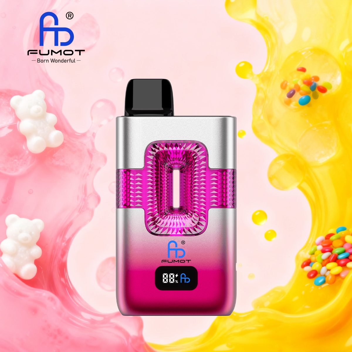 Fumot 50k ECO 2in1 50000 - Gummy bear & Skittles (3)