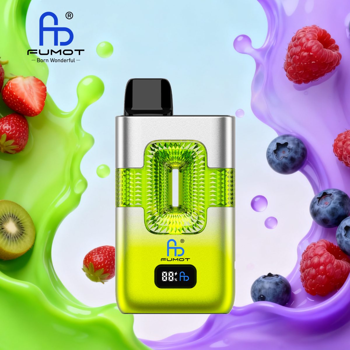 Fumot 50k ECO 2in1 50000 - Strawberry Kiwi & Blueberry Sour Raspberry (3)