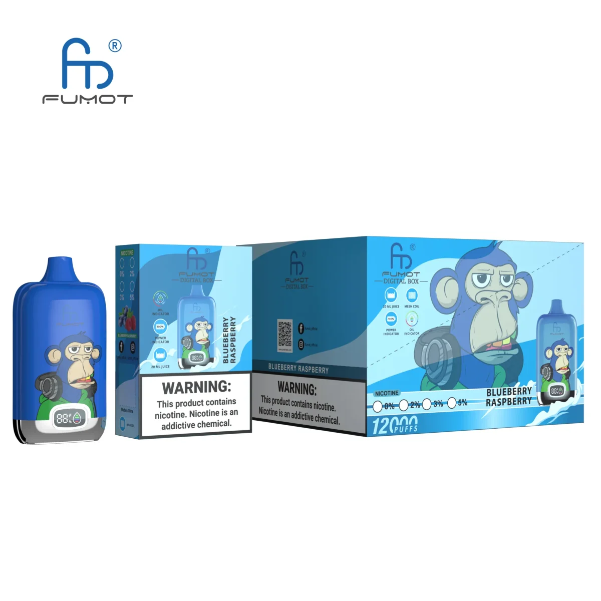 Fumot RandM Digital Box - Blueberry Raspberry #2