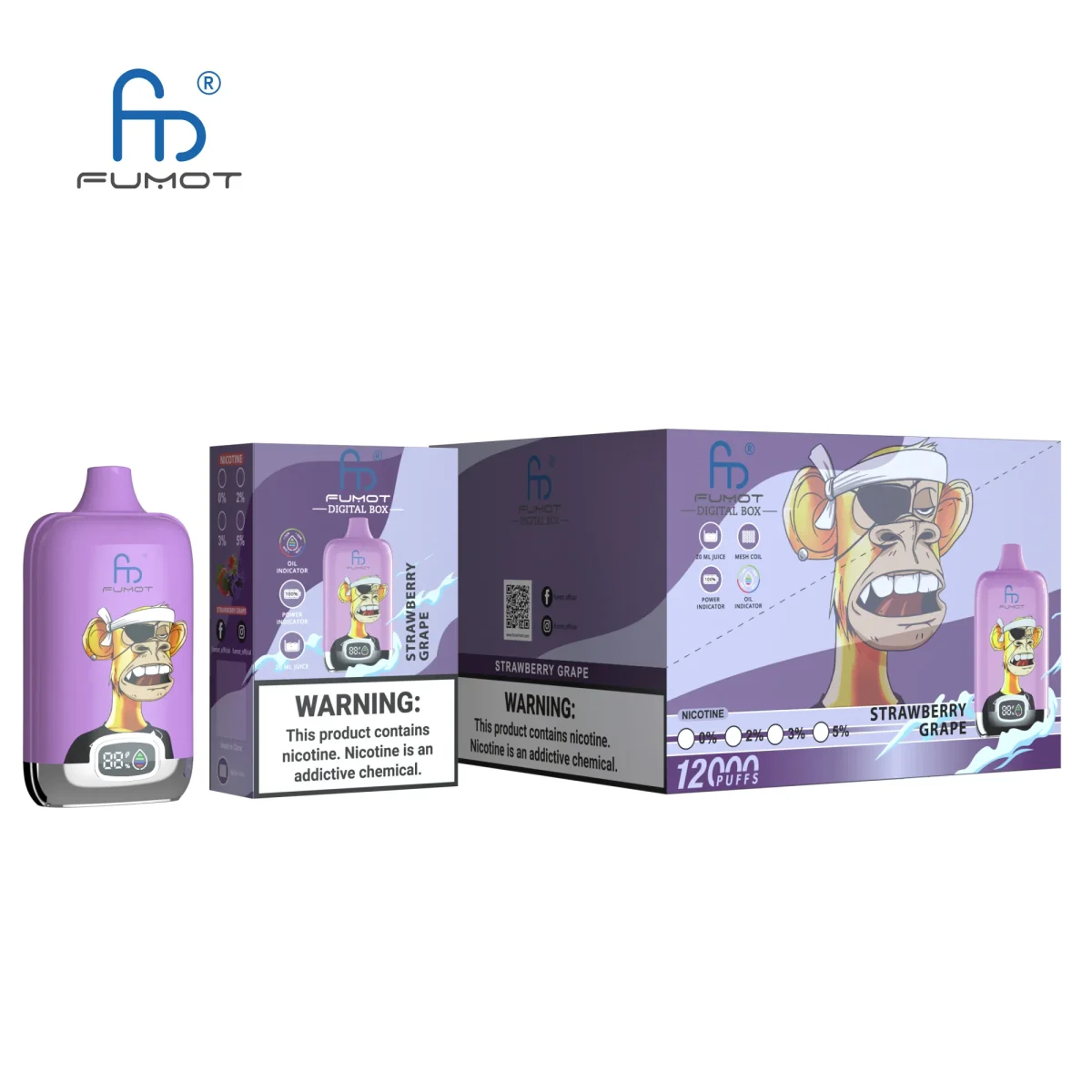 Fumot RandM Digital Box - Strawberry Grape #3