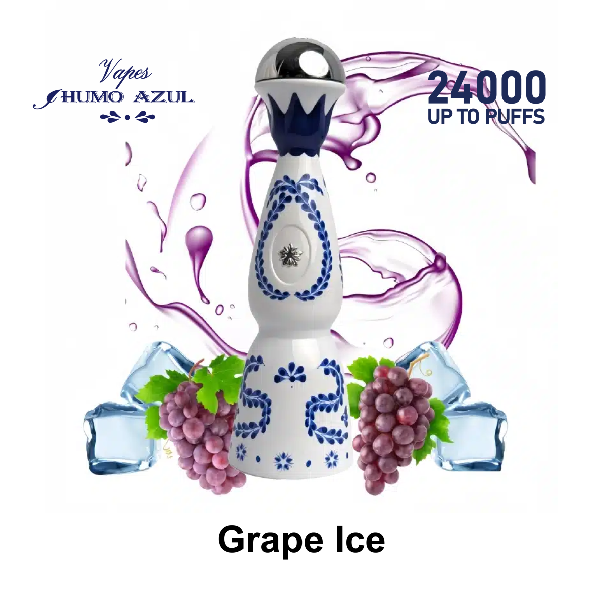 Humo AZUL 24000 Puffs Vape - Grape Ice