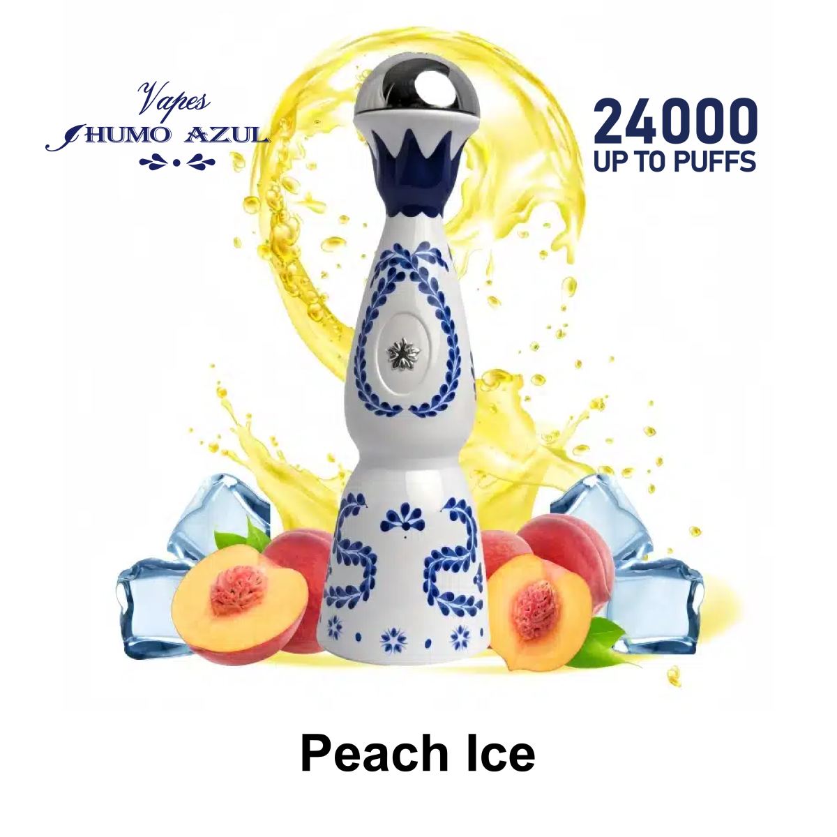 Humo AZUL 24000 Puffs Vape - Peach Ice