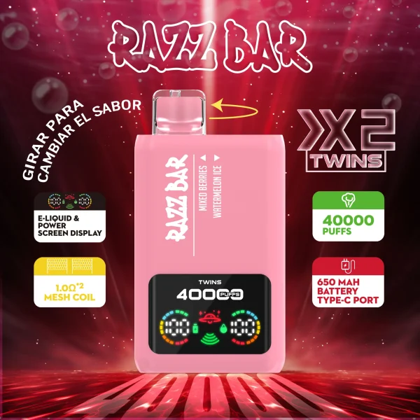 Razz Bar 40000 Razz Bar 40K Crystal Vape EU Warehouse (2)