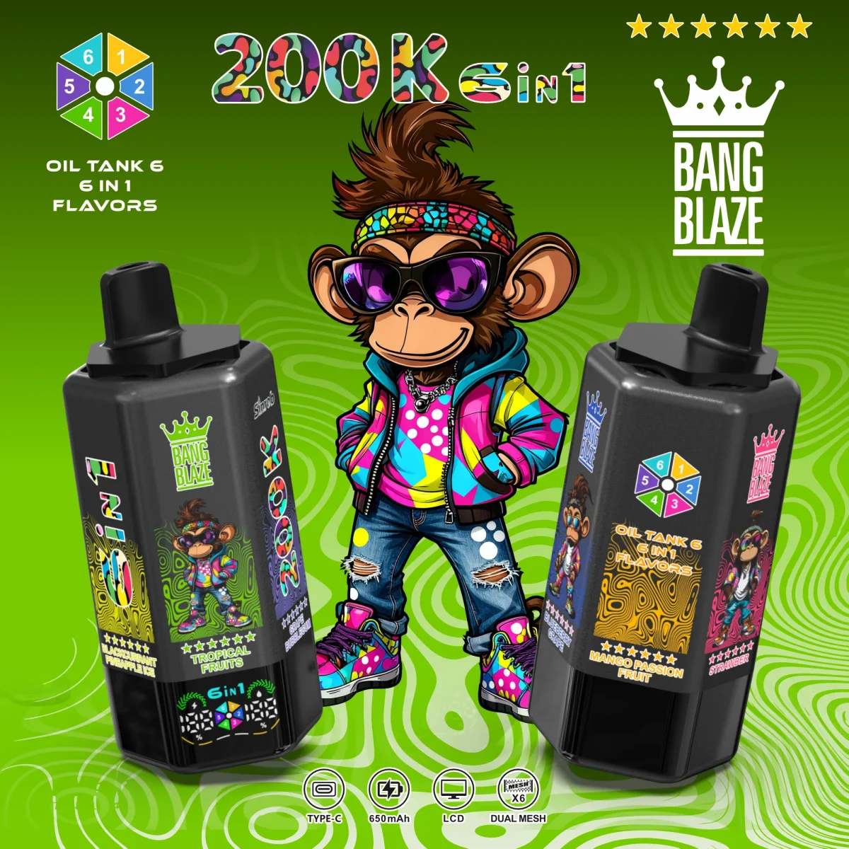 bang blaze 200k 6in1-8