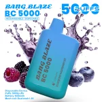 Bang Blaze BC5000 E Cigarette Vape - Blueberry Raspberry Ice