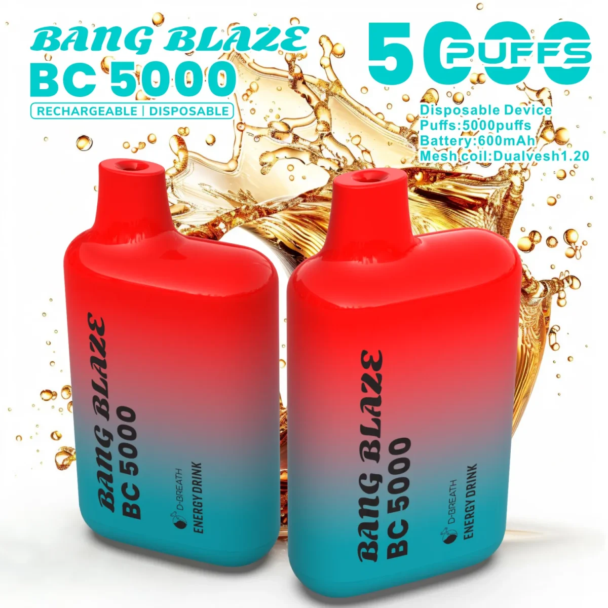 Bang Blaze BC5000 E Cigarette Vape - Energy Drink