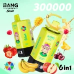 bang-leader-300k-puffar-strawberry-banana-double-apple-raspberry-watermelon-sour-mango-pineapple-tropical-fruit-lemon-peach
