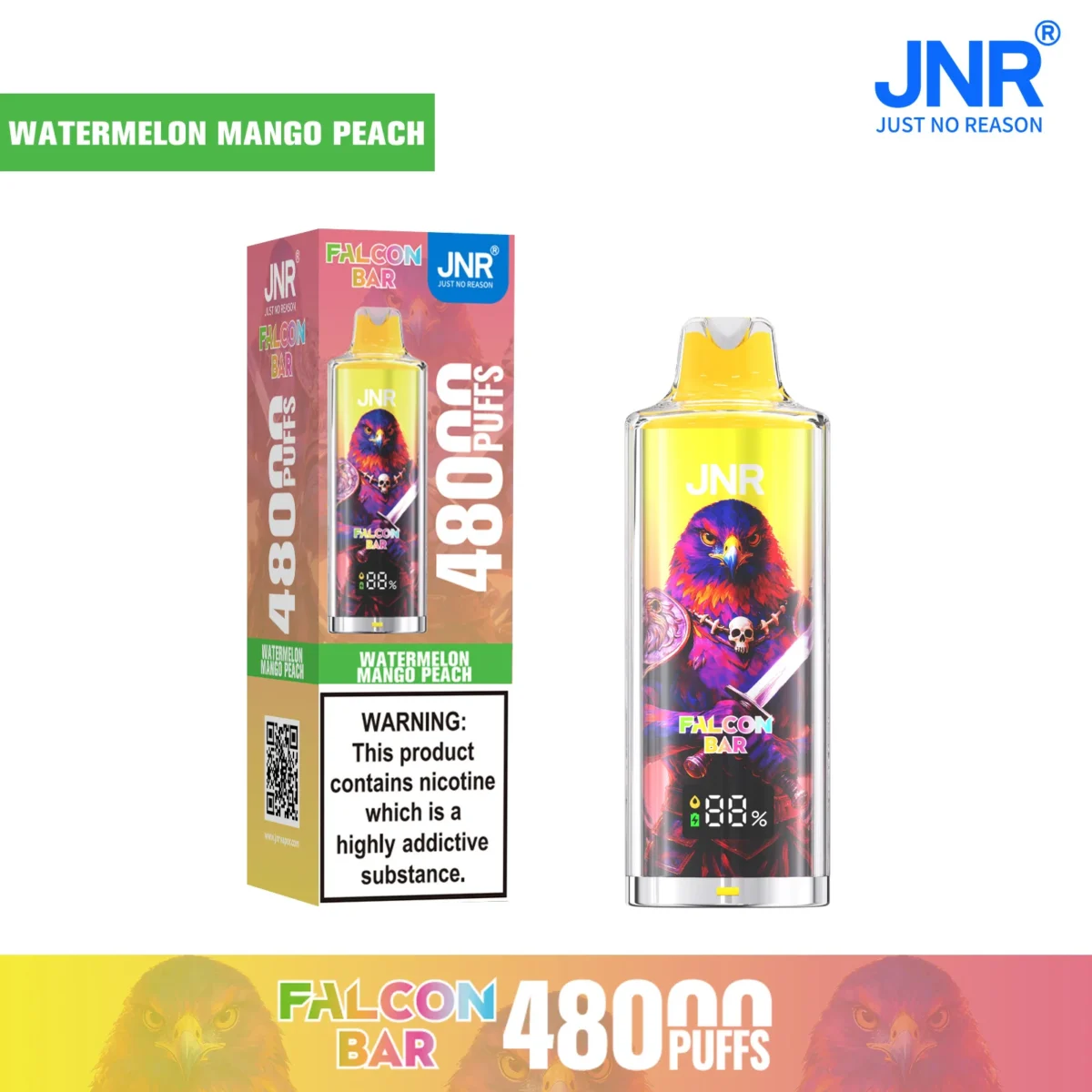 JNR Falcon Bar 48000 Disposable Vape | 48.000 Züge & 45ml Liquid – Bild 13