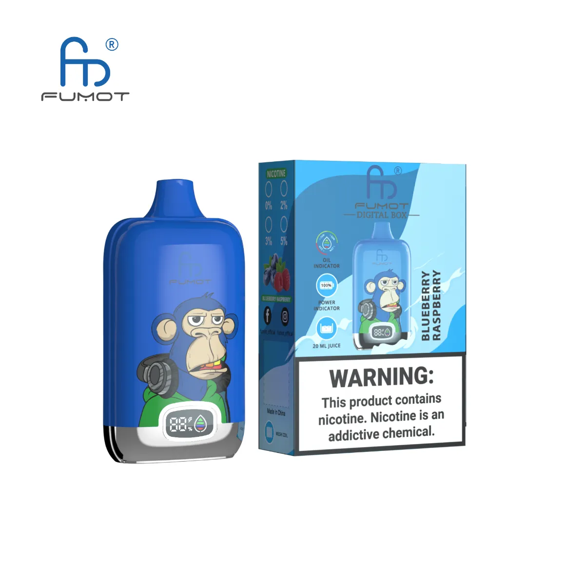 fumot-randm-digital-box-12000-blueberry-raspberry Fumot Randm Digital Box Disposable Vape