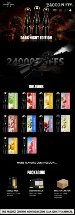 Humo Azul Dark Night Disposable Vape design 2