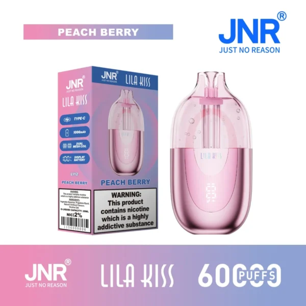 Jnr Lila Kiss Peach Disposable Vape detail